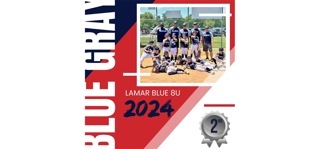 2024 8U Blue Gray Runner Up