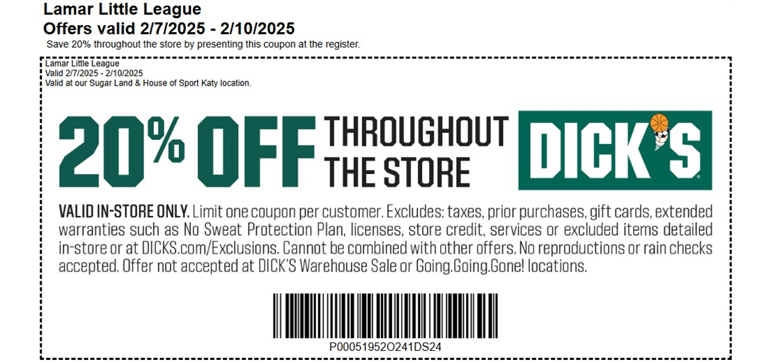 Dick's Coupon